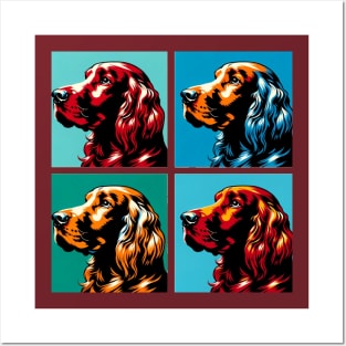 Irish Setter Pop Art - Dog Lover Gifts Posters and Art